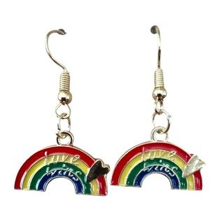 Rainbow Heart Kids Earrings